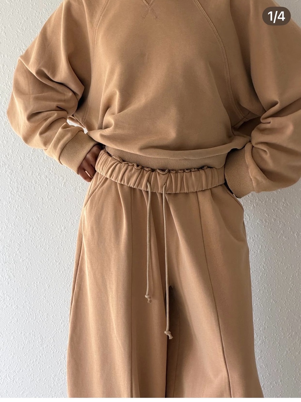 Boheme clothing Women's  Drawstring Barrel Sweatpants - color Sand